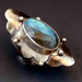 Faceted Labradorite Statement Ring